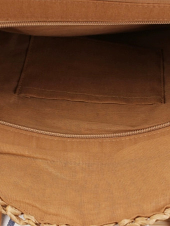 ラウンドトートバッグ ペーパーロープ編み ビーチショルダーバッグ レディース 2025