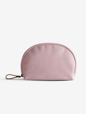 ピンクシェル型ナイロンコスメバッグ 防水メイクアップ収納バッグ 女性用 2025