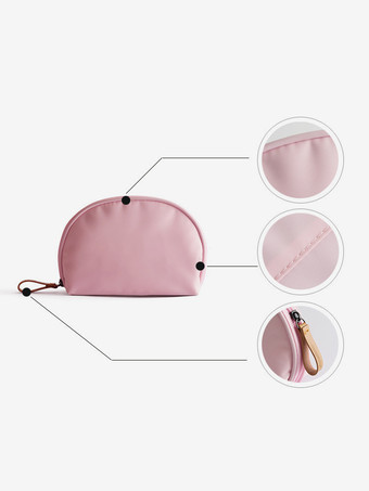 シェル型ナイロンコスメバッグ 防水メイクアップ収納バッグ 女性用 2025