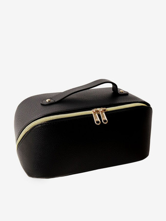 大容量スクエアコスメバッグ ポータブルトイレタリー収納バッグ 女性用 2025