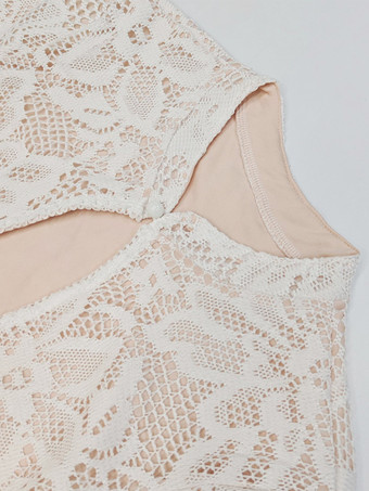 ミニレースドレス、カットアウト、長袖、ハイネック、セクシー、ボディコン、クラブドレス、レディース 2025