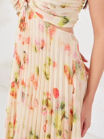 花柄プリントマキシドレス Vネック Aライン サマービーチドレス レディース 2026