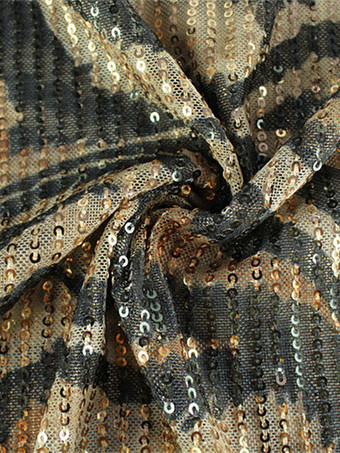 ヒョウ柄マキシドレス Vネック オープンバック セクシー シアー クラブドレス レディース 2025