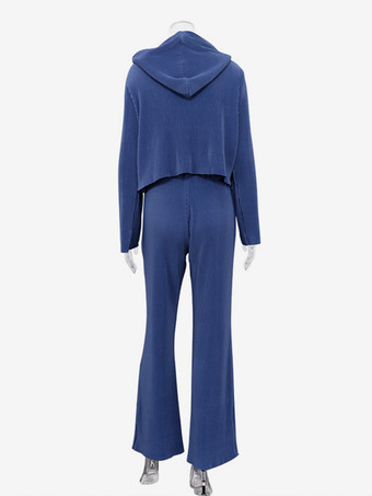 フード付きトラックスーツとブラとパンツのカジュアルツーピースコーデセット（レディース春コーデ2025）