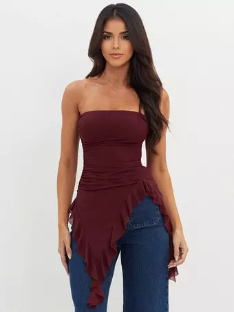 Damen Crop Tops Kurzarm Mit V-Ausschnitt - Sommer Blusen 2025