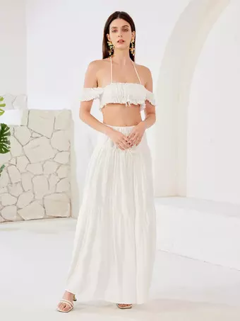 crop top beach dress Shop Bohemian Outfits | Maya Crop tops | Beach outfits | Resort Wear