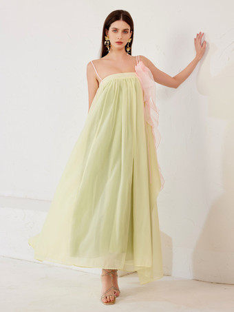 Etuikleid in Kontrastfarbe Sommer-/Strandkleid mit langem Schlitz für Damen 2025