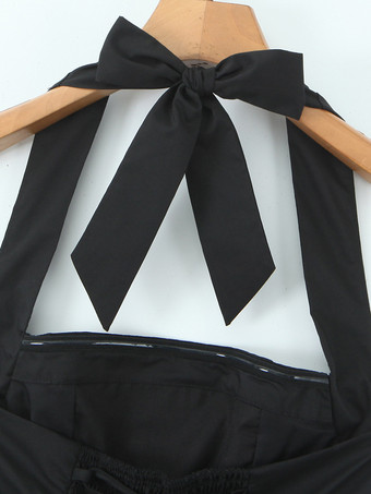 ホルターミニドレス、ブラック、スクエアネック、Aライン、セクシーな誕生日パーティードレス、女性用 2025