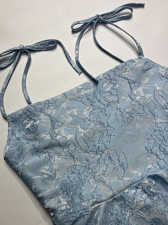 ジャカード フローラル ミニドレス Aライン セクシー バースデーパーティー スリップドレス レディース 2025