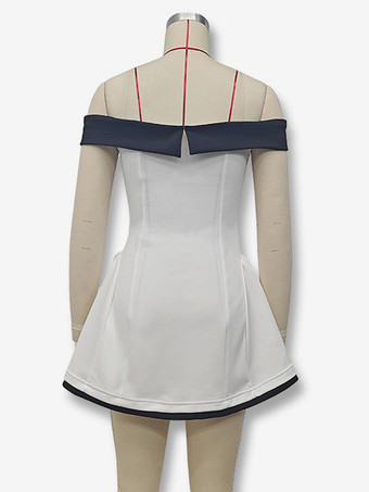 オフショルダーミニドレス 長袖 Aライン セクシー バースデーパーティードレス レディース 2025