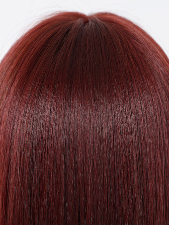 ロングストレートヘア、前髪付き、耐熱ファイバー合成ウィッグ、女性用 2025