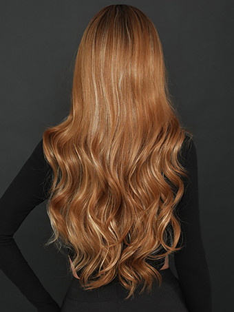 ロングカーリーヘアウィッグ ミドルパート ビッグウェーブ 耐熱ファイバー デイリーウィッグ 女性用 2025