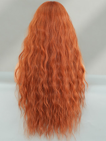 ロングカーリーウィッグ ミドルパート 合成デイリーウィッグ 女性用 2025