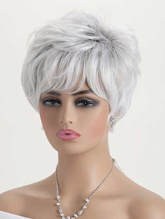 前髪付きショートボブ デイリー合成ウィッグ 女性用 2025