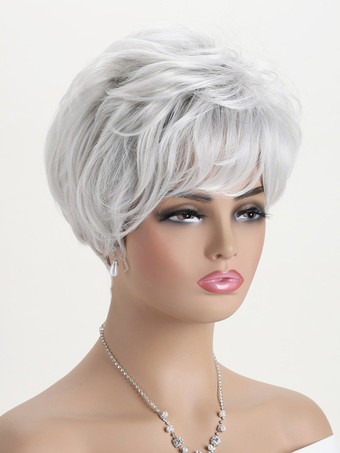 前髪付きショートボブ デイリー合成ウィッグ 女性用 2025