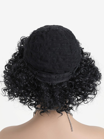 女性用 2025 年 小さなカーリー ショートヘア デイリー 合成ウィッグ