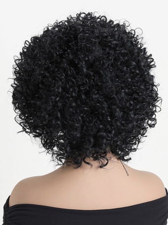 女性用 2025 年 小さなカーリー ショートヘア デイリー 合成ウィッグ