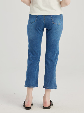 Jeans corti blu Pantaloni estivi casual per le donne 2025