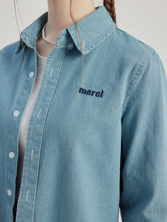 Denim Shacket Turndown Collar Spring Outerwear For Women 2026