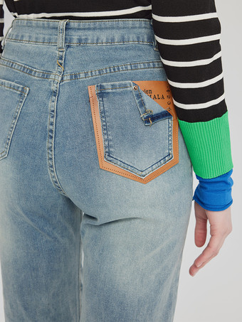 ストレートジーンズ カジュアル クロップドパンツ レディース 2026