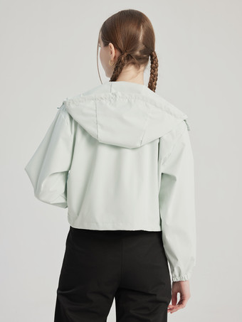 フード付き防水ジャケットアウトドア登山カジュアル春アウターレディース2025