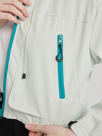 フード付き防水ジャケットアウトドア登山カジュアル春アウターレディース2025