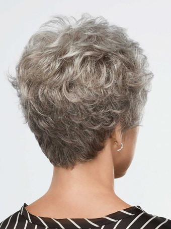 ショートカーリーヘア デイリー合成ふわふわウィッグ 女性用 2025