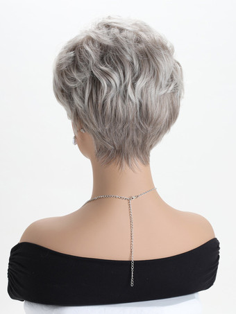 ショートカーリーヘア デイリー合成ふわふわウィッグ 女性用 2025