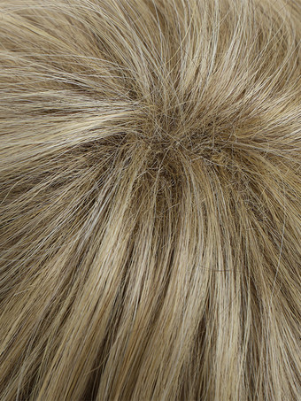 サイドバング付きブロンドのショートストレートヘア合成繊維ウィッグ女性用 2025