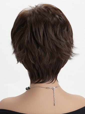 ショートボブウィッグ 前髪付き サイドパート 合成ウィッグ 女性用 2025