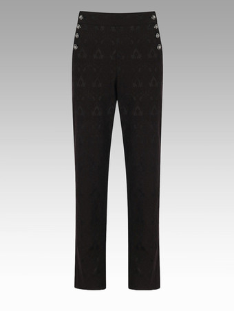 Black Vintage Vintage Polyester Retro Costumes For Man