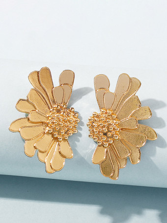 女性用合金フラワーイヤリング 2025