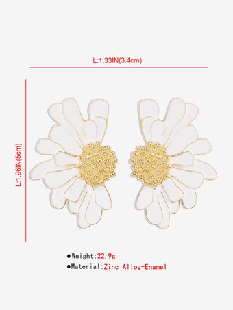 女性用合金フラワーイヤリング 2025