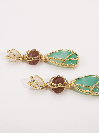 女性用アクリルティアドロップ型イヤリング 2025