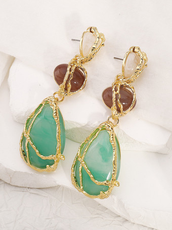 女性用アクリルティアドロップ型イヤリング 2025