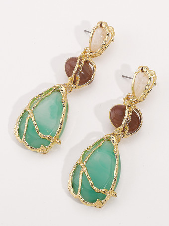 女性用アクリルティアドロップ型イヤリング 2025