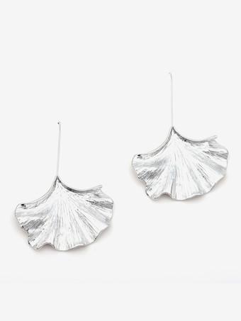 女性用イチョウ葉合金イヤリング 2025