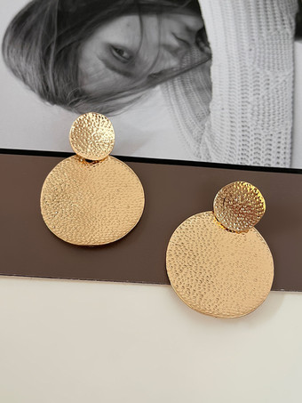 女性用メタルディスクイヤリング 2025