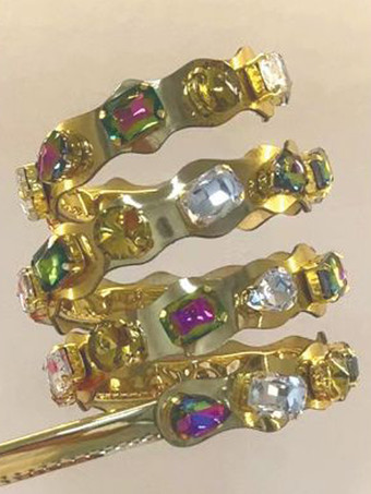 Gold High Heel Sandals Open Toe Rhinestones Strappy Party Shoes For Women 2025