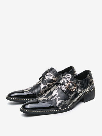 メンズ モンクローファー オックスフォード ドレスシューズ ラグジュアリー パーティー プロム スリッポン フォーマルシューズ