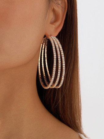 女性のためのレイヤードフープイヤリング 2025