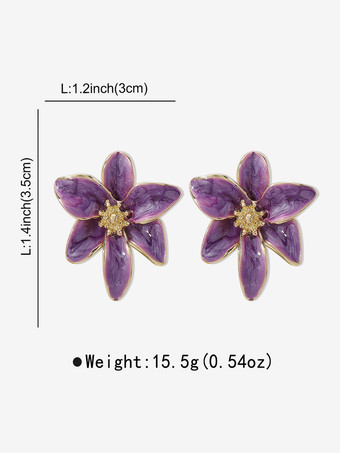 Boucles d'oreilles vintage en émail coloré pour femmes 2025