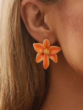 Boucles d'oreilles vintage en émail coloré pour femmes 2025