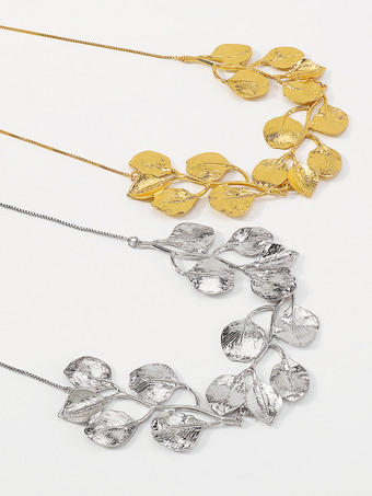 女性のための葉っぱ型ネックレス 2025