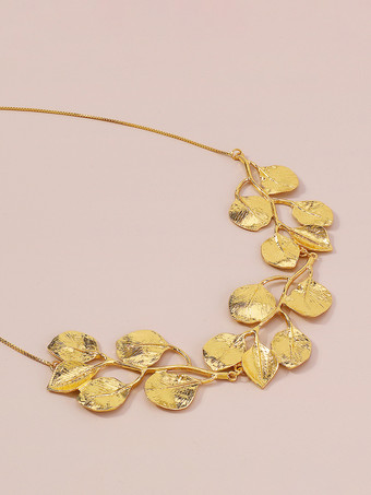 女性のための葉っぱ型ネックレス 2025