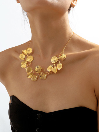 女性のための葉っぱ型ネックレス 2025