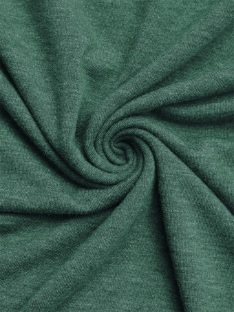 ドロップショルダーTシャツ グリーン サマートップス レディース 2025