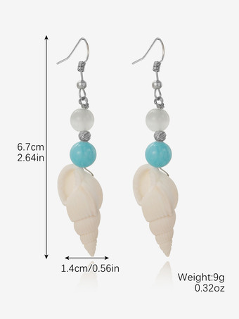 女性のための小さな巻き貝のボヘミアンイヤリング 2025