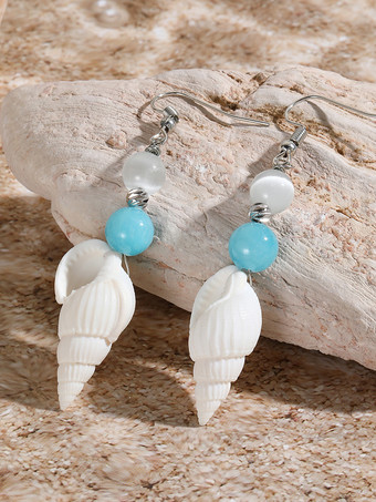 女性のための小さな巻き貝のボヘミアンイヤリング 2025