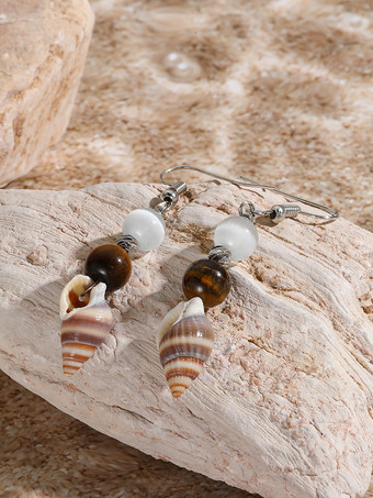 女性のための小さな巻き貝のボヘミアンイヤリング 2025